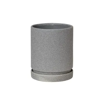 Polaris kruka med fat Ø14 cm - Tradewinds blue - Broste Copenhagen