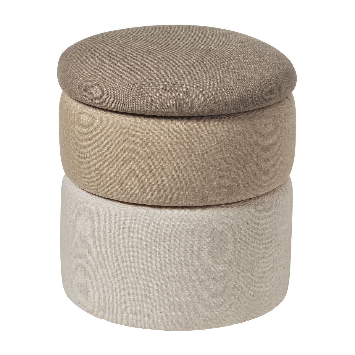 Broste Copenhagen Pond puff 42 cm Beige shades | Skandinavisk Design | Sittpuffar | Beige