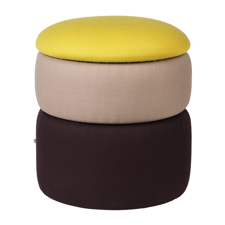 Pond puff 42 cm - Yellow-beige-dark grape - Broste Copenhagen