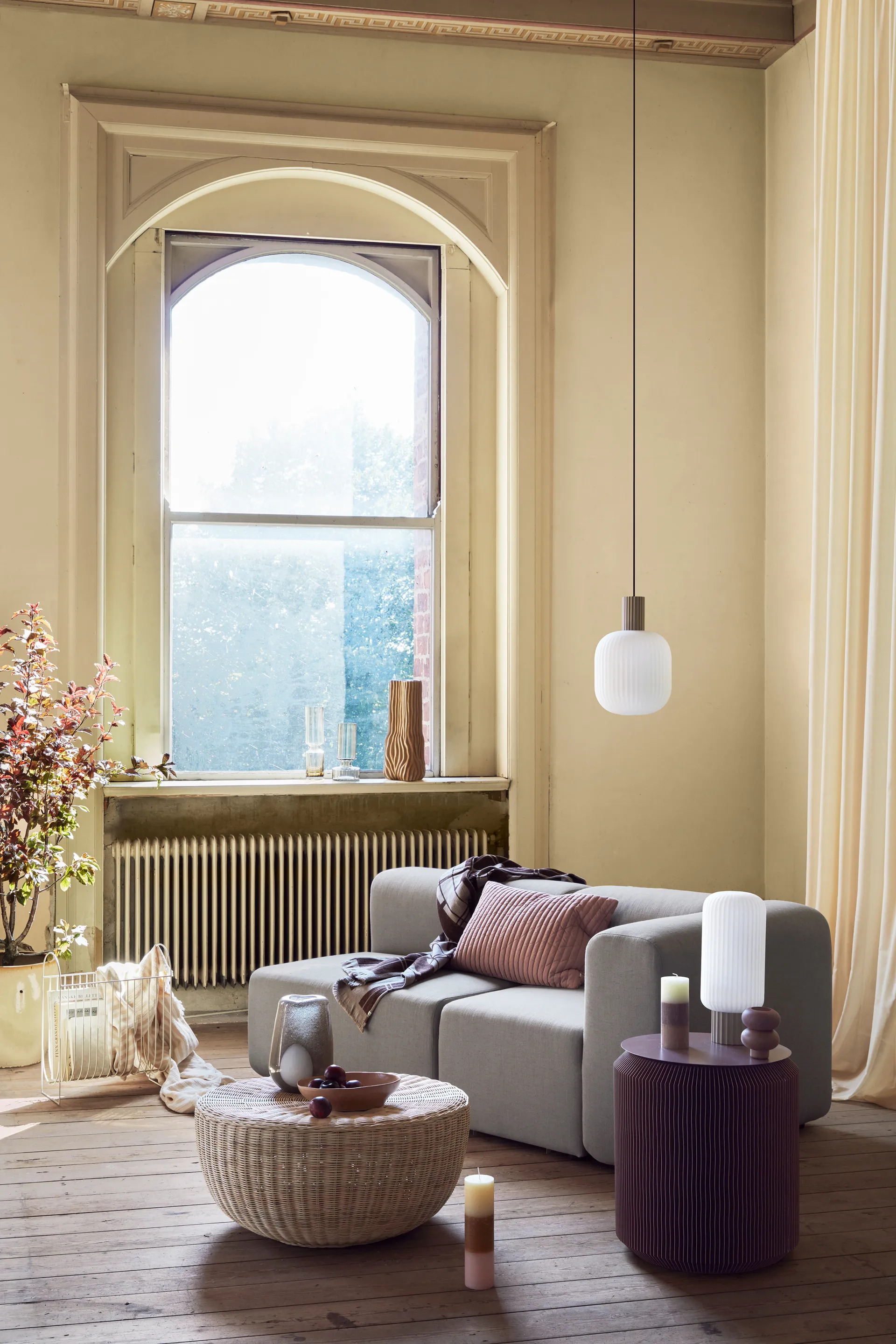 Rainbow blockljus 25 cm, Tequila sunrise Broste Copenhagen