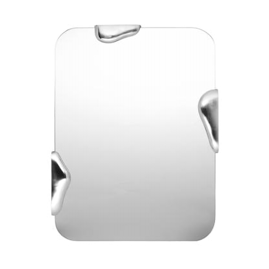 Broste Copenhagen Roberta spegel S 46x60 cm Silver | Skandinavisk Design | Väggspeglar | Silverfärgad