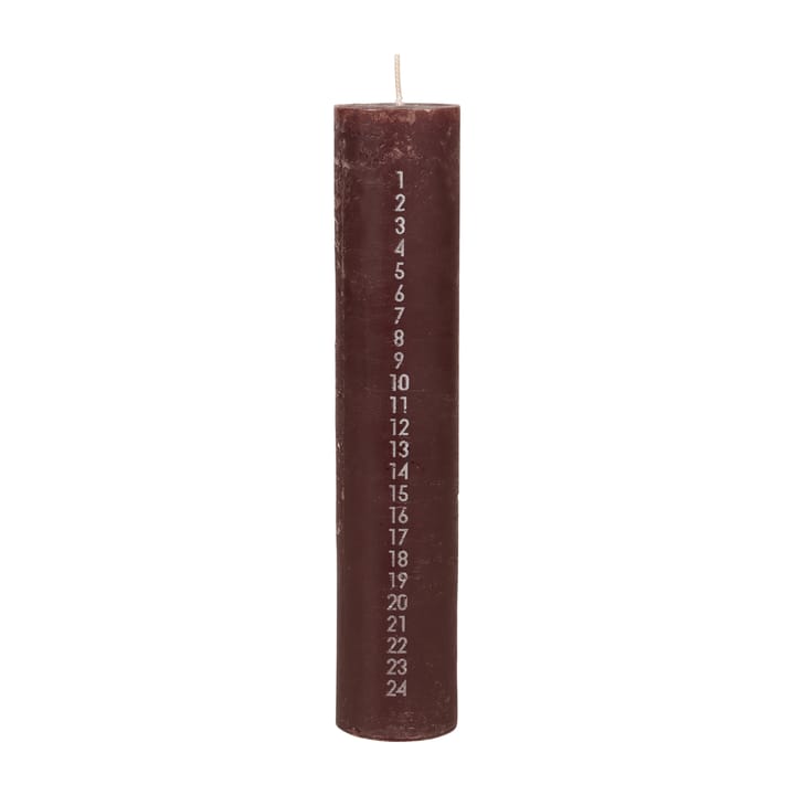Rustic kalenderljus - Madder brown - Broste Copenhagen