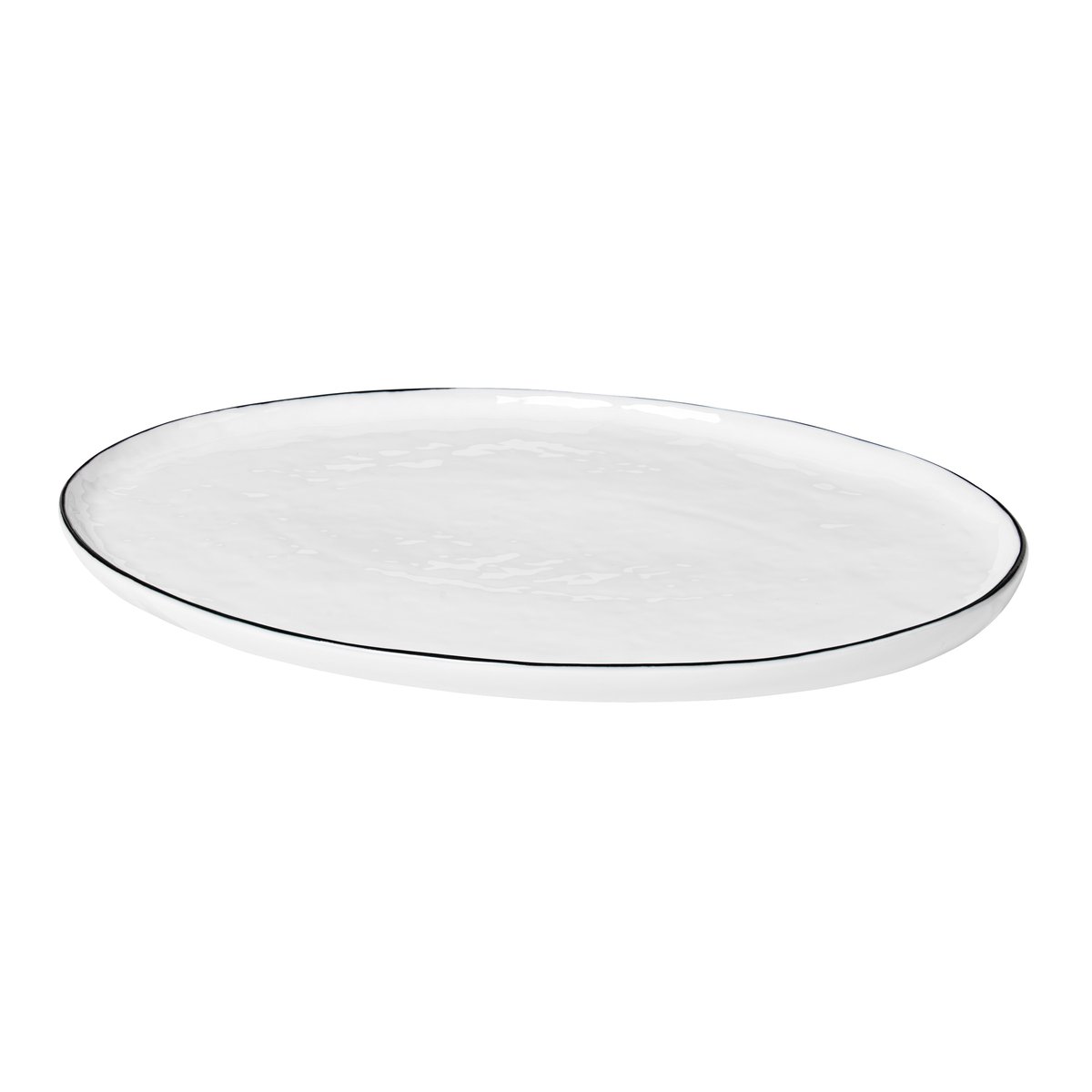Broste Copenhagen Salt oval tallrik 20x30 cm | Skandinavisk Design | Mattallrikar | Vit