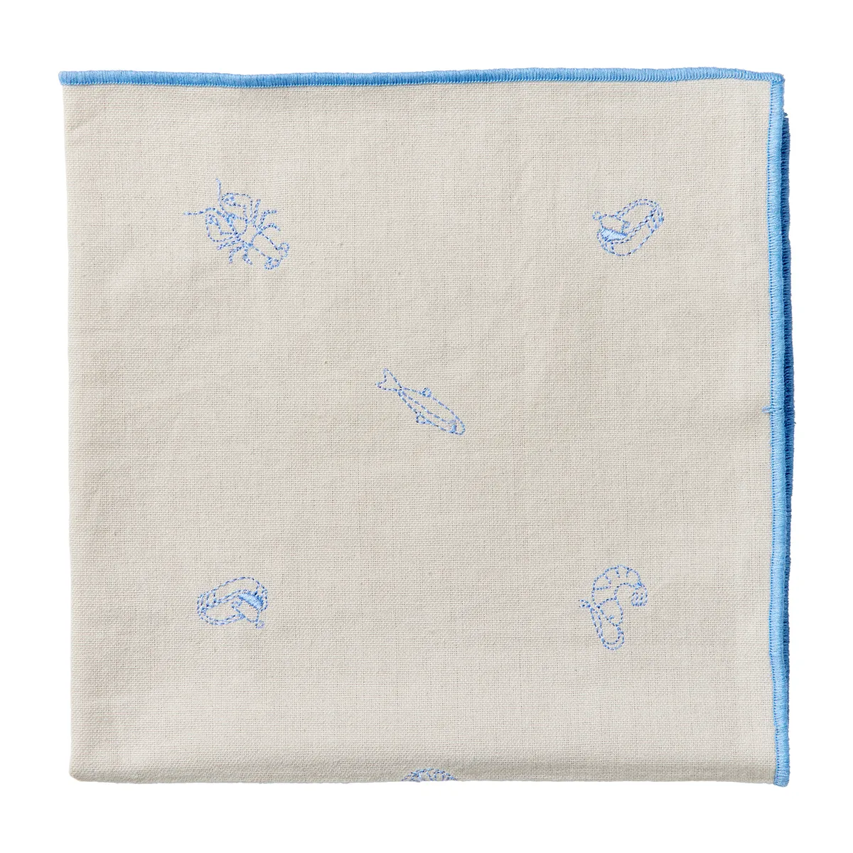 Broste Copenhagen Sea tygservett 45x45 cm Serenity blue