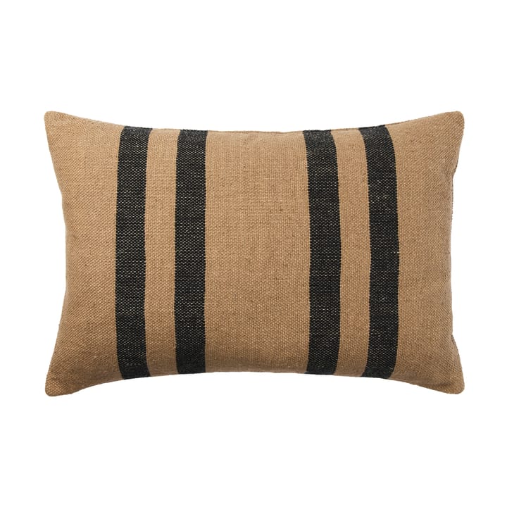 Sigrun kuddfodral - Brown kelp-black, 40x60 cm - Broste Copenhagen