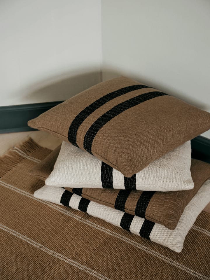 Sigrun kuddfodral, Brown kelp-black, 40x60 cm Broste Copenhagen
