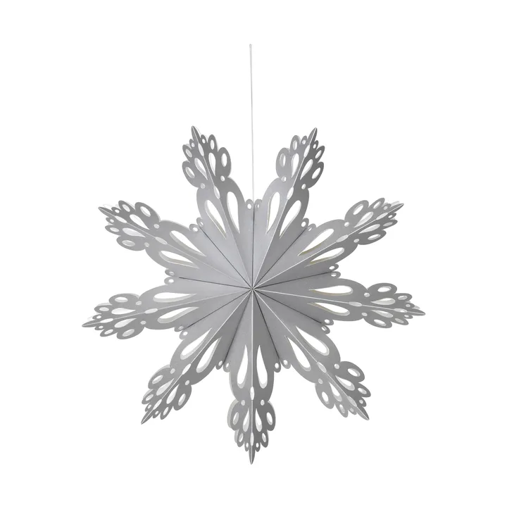 Snowflake adventsstjärna - Silver, M - Broste Copenhagen