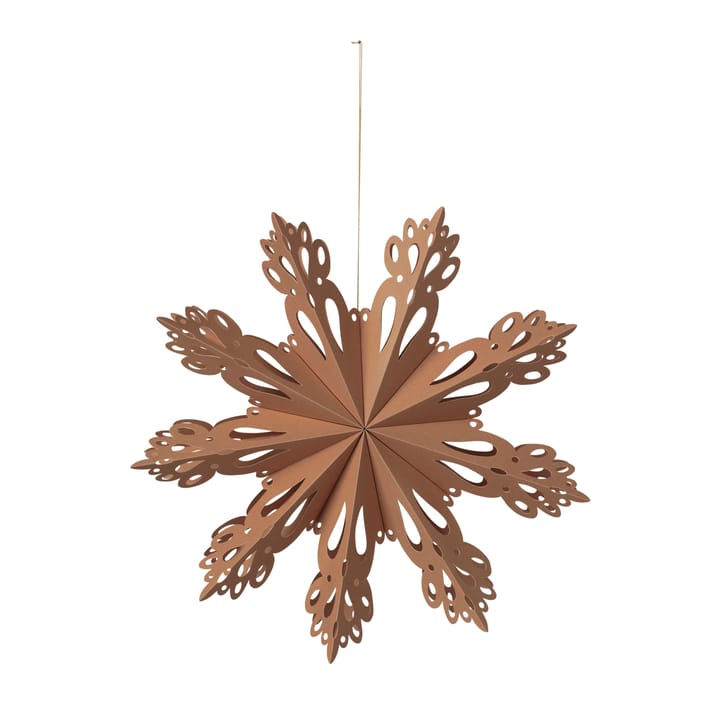 Snowflake juldekoration Indian tan - Ø30 cm - Broste Copenhagen