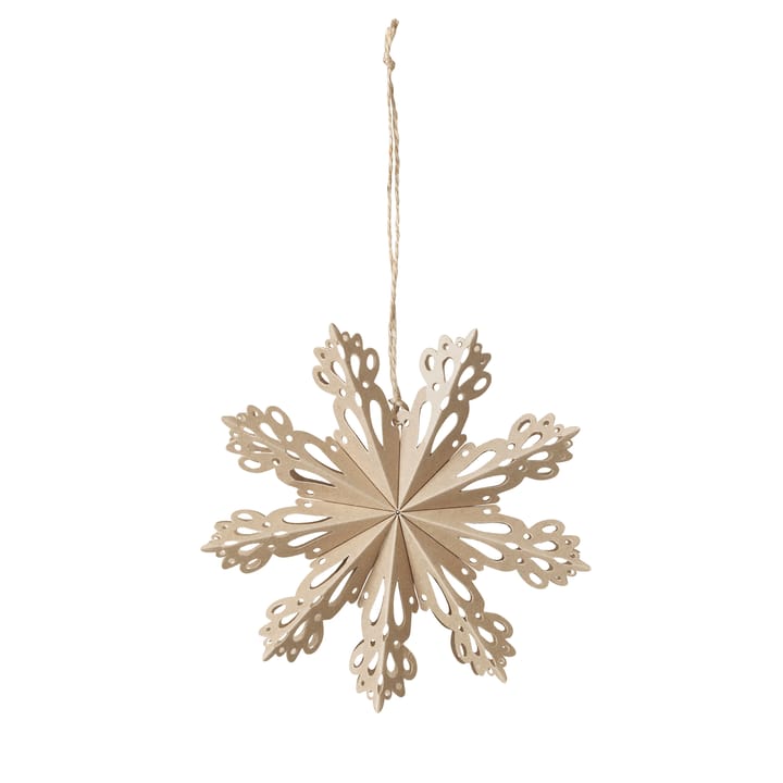 Snowflake juldekoration natural - Ø15 cm - Broste Copenhagen