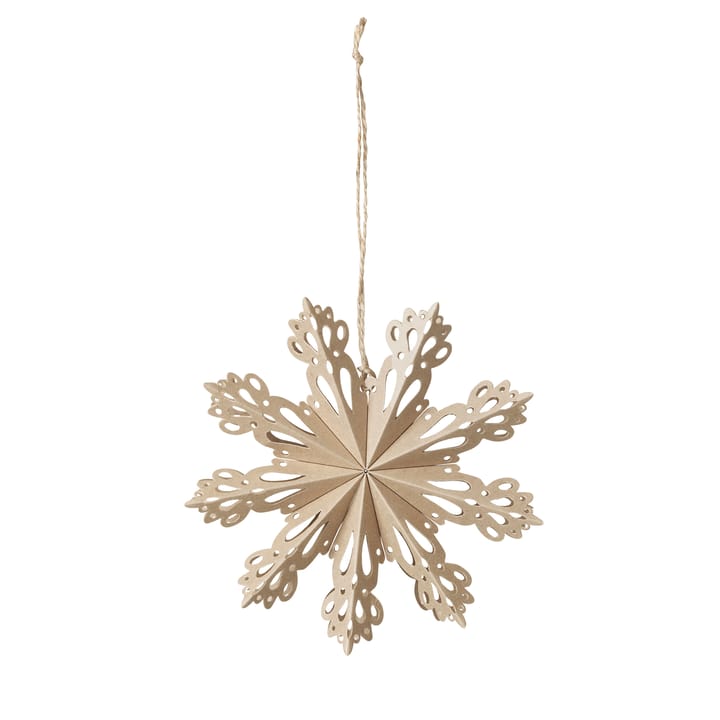 Snowflake juldekoration natural - Ø15 cm - Broste Copenhagen