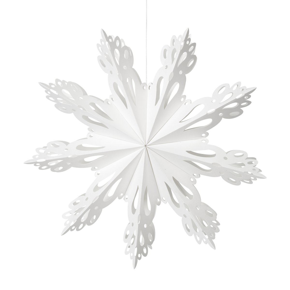 Broste Copenhagen Snowflake juldekoration White 30 cm