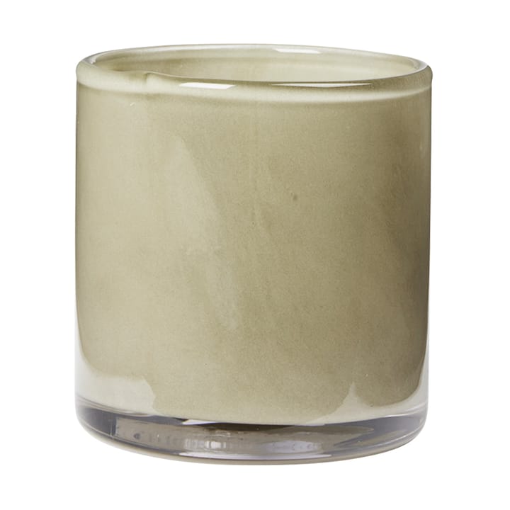 Solai hurricane ljuslykta - Light Green, Ø8 cm - Broste Copenhagen