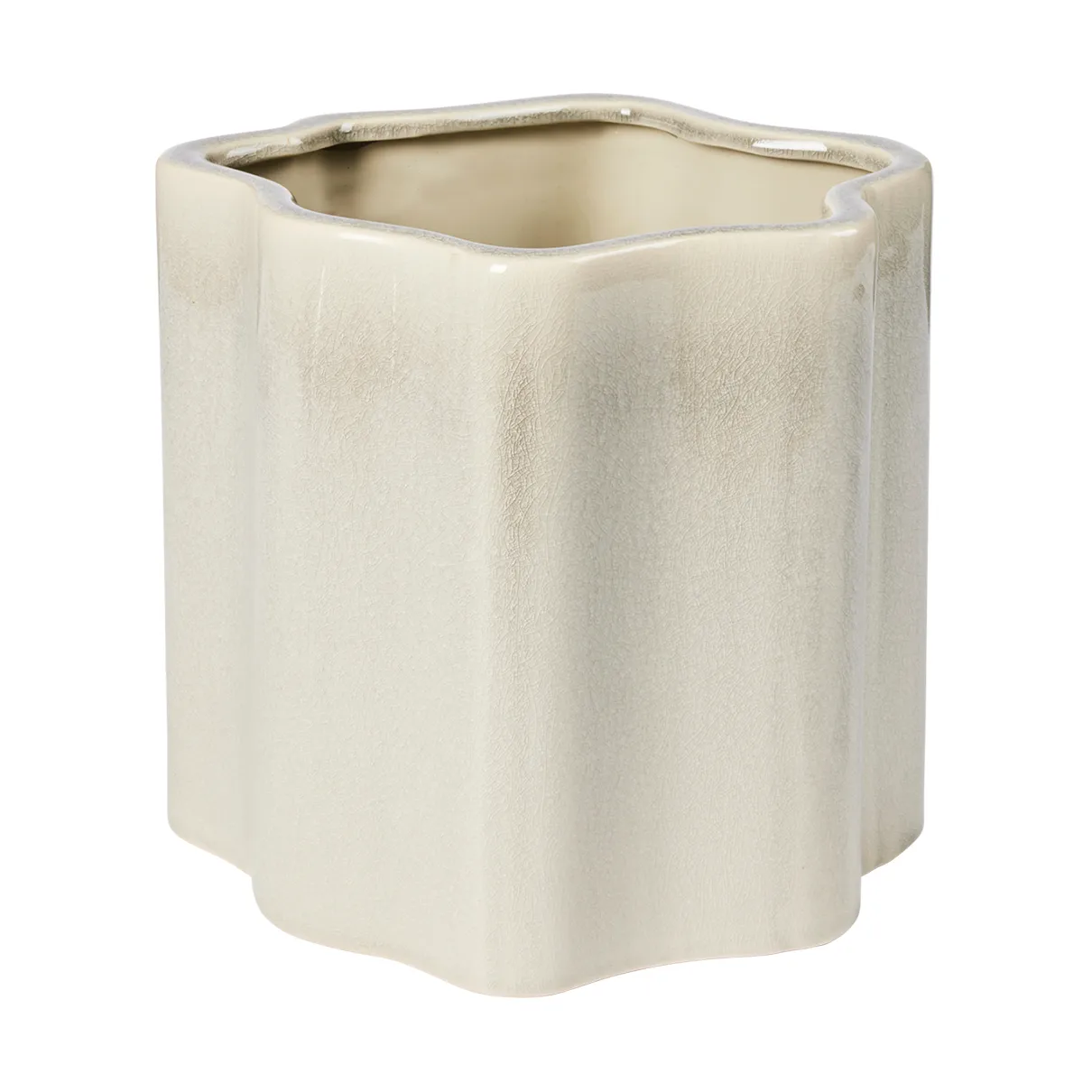 Sonja blomkruka H:20 cm, Rainy Day Grey Broste Copenhagen