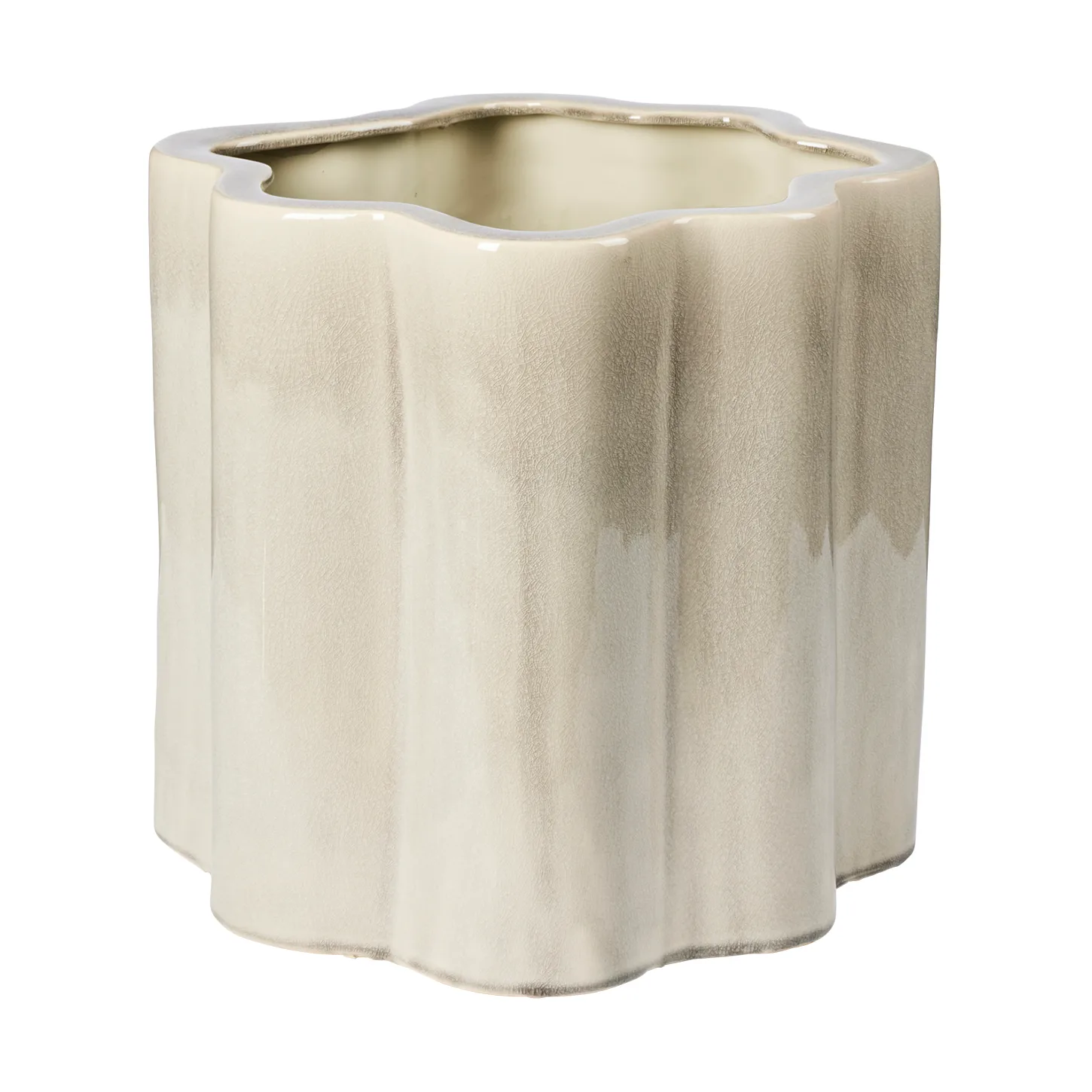 Sonja blomkruka H:36 cm, Rainy Day Grey Broste Copenhagen