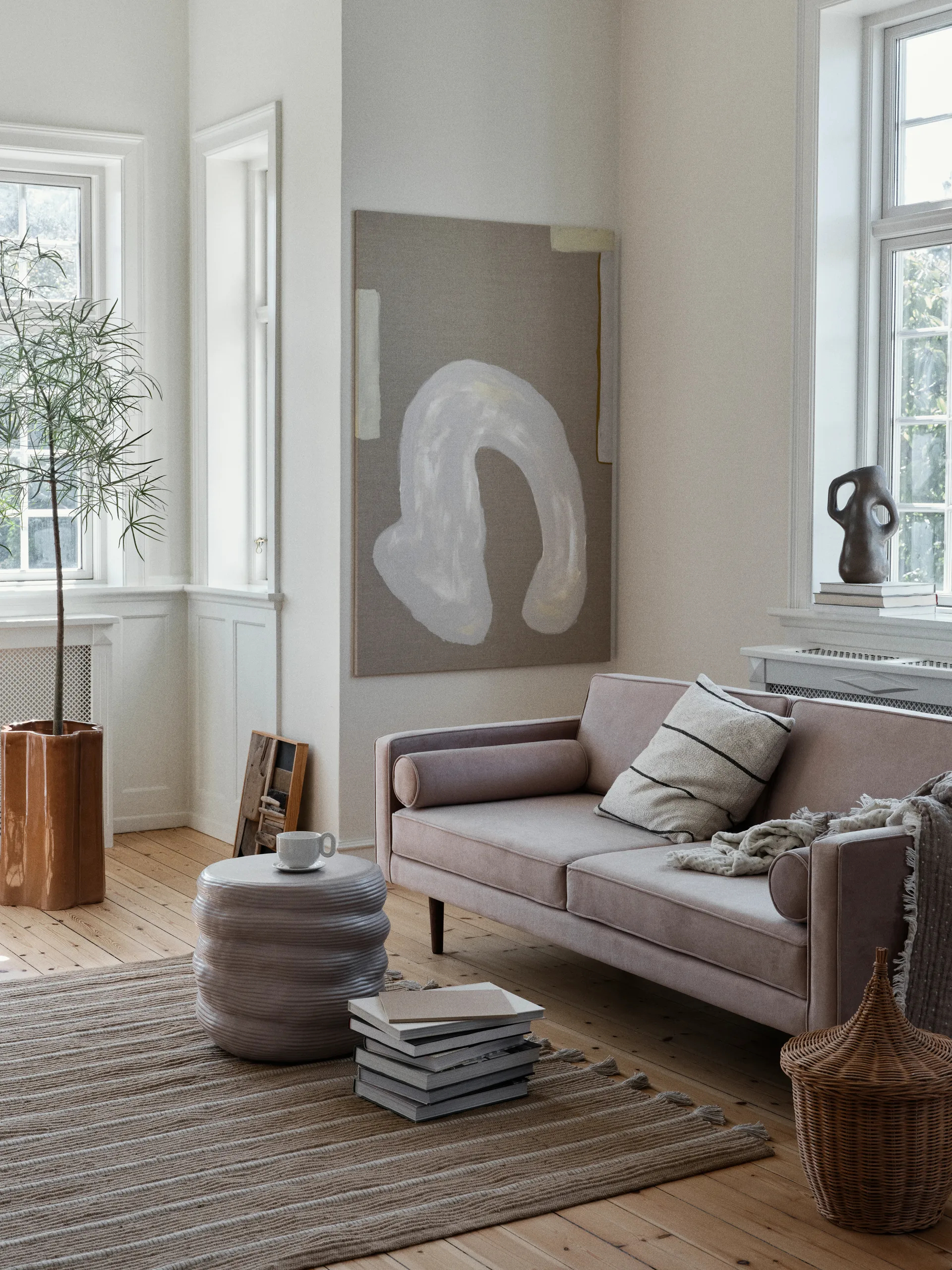 Sonja blomkruka H:55 cm, Brown Broste Copenhagen