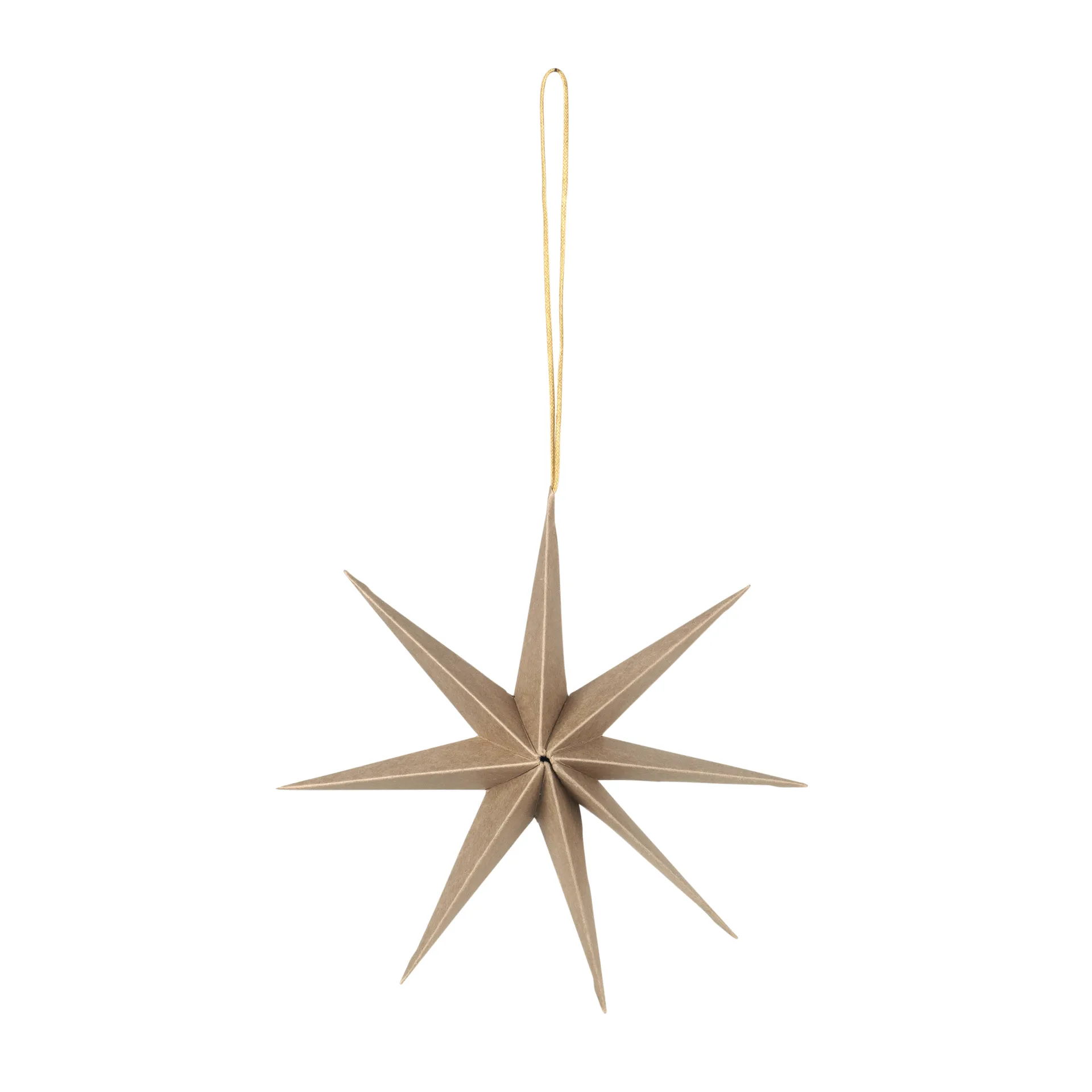 Star pappersstjärna Ø15 cm, Natural brown Broste Copenhagen