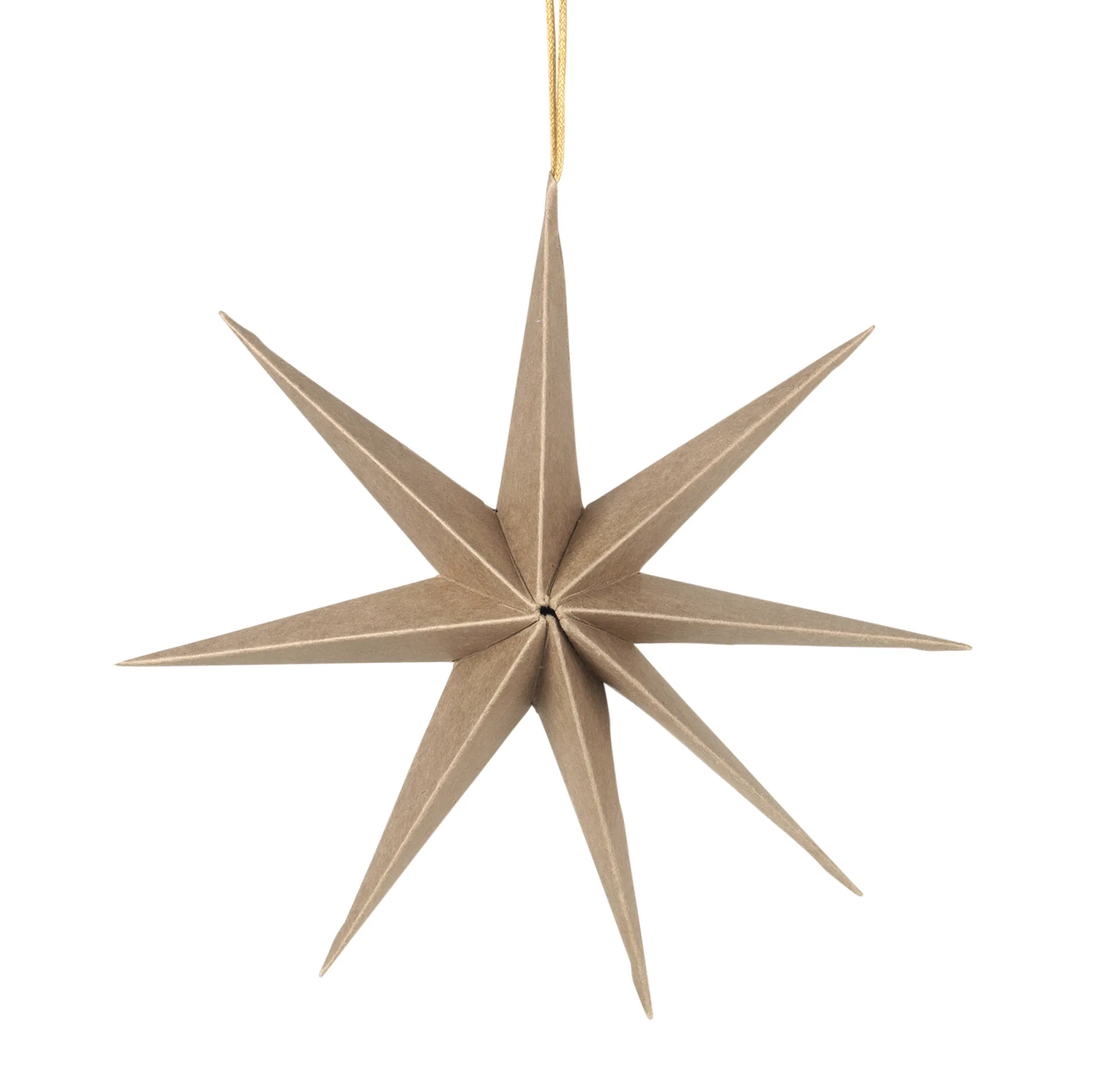 Star pappersstjärna Ø50 cm, Natural brown Broste Copenhagen