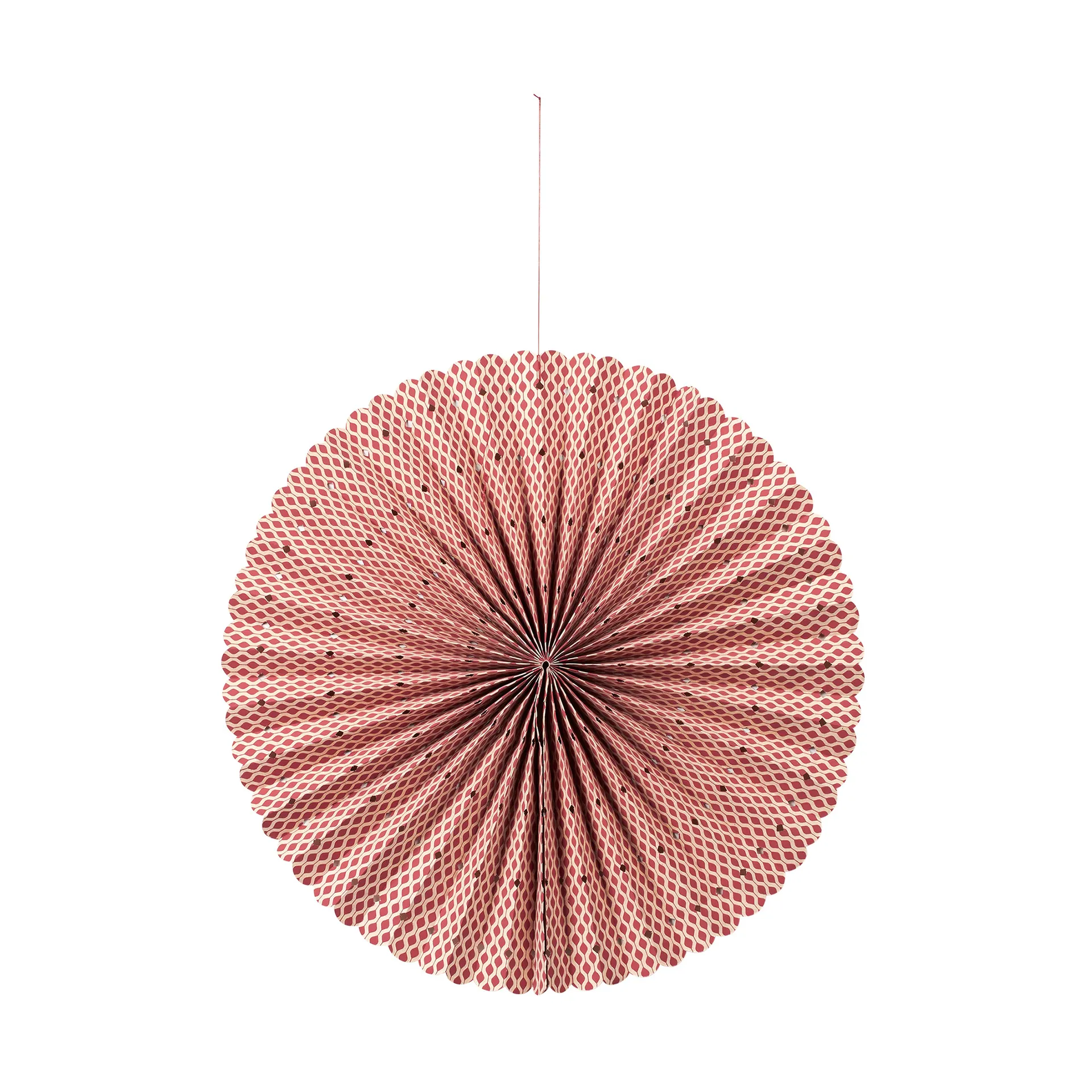 Stella rosette adventsstjärna M Ø43 cm, Pompeian red-natural Broste Copenhagen