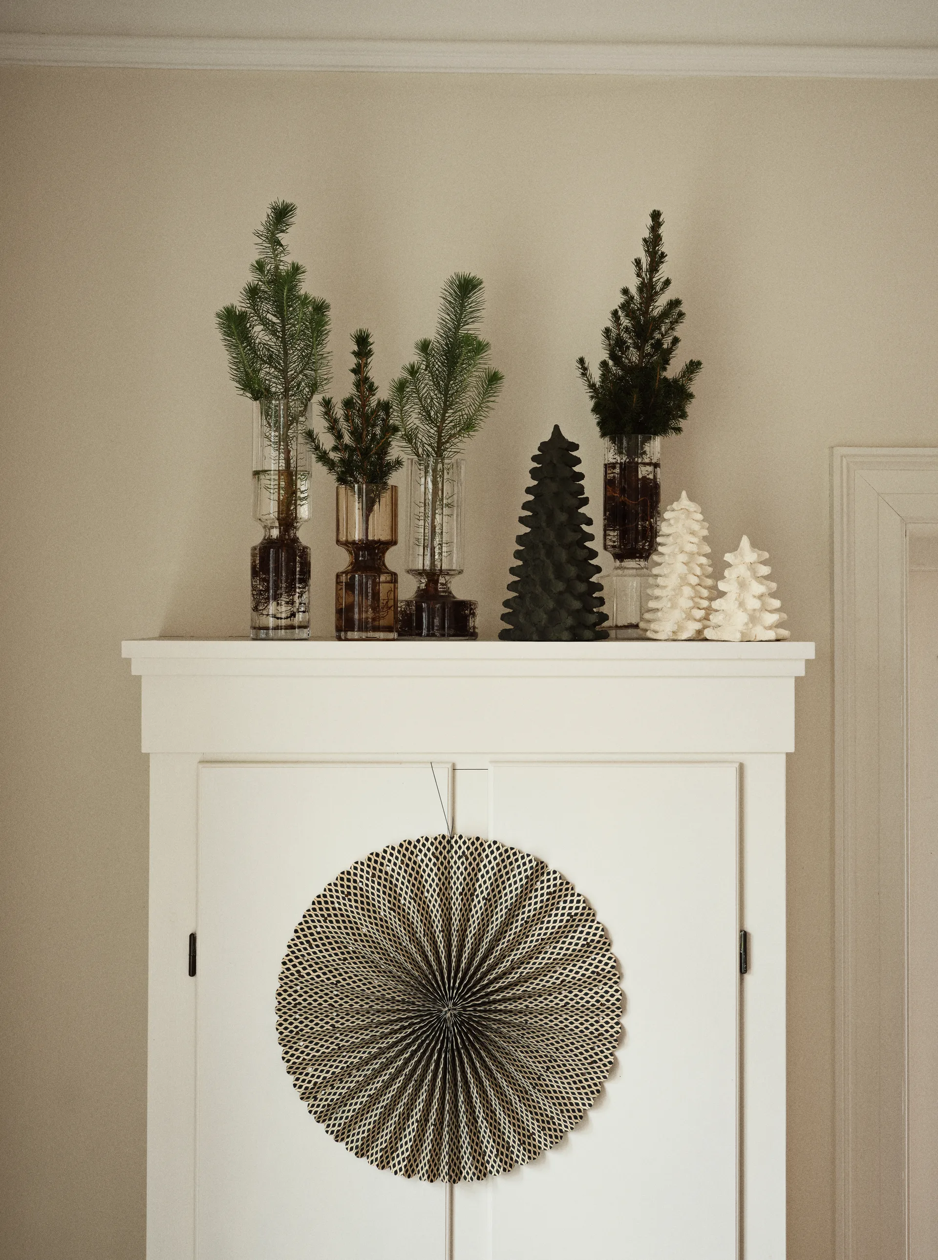 Stella rosette adventstjärna L Ø60 cm, Deep forest-natural Broste Copenhagen