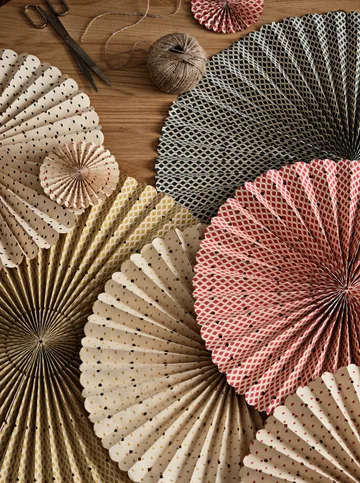 Stella rosette adventstjärna L Ø60 cm - Deep forest-natural - Broste Copenhagen
