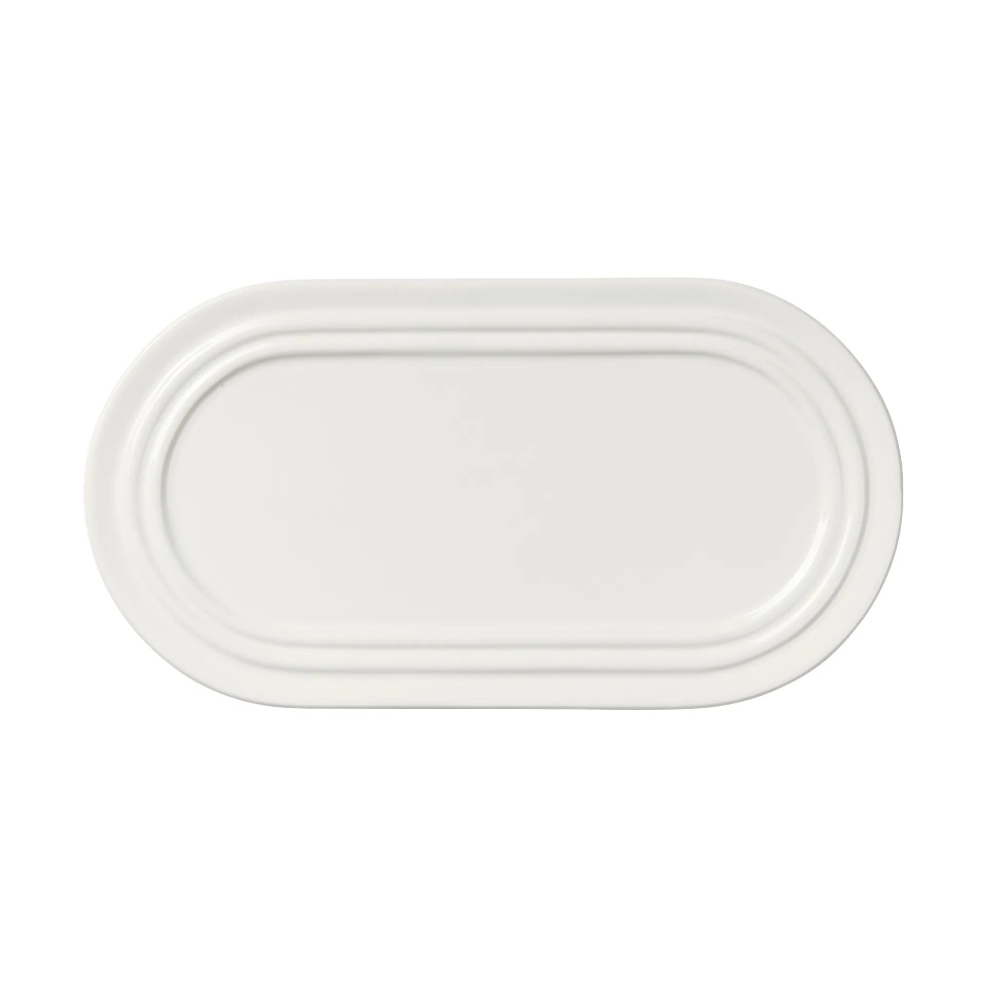 Stevns tallrik oval 27,5 cm, Chalk white Broste Copenhagen