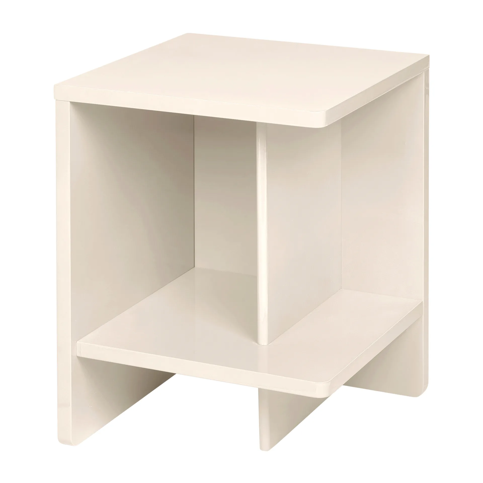 Tenna nattduksbord höger 38x38 cm, Raindy day light grey Broste Copenhagen