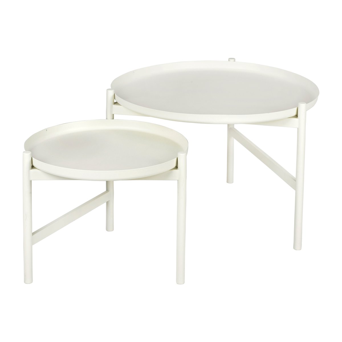Broste Copenhagen Turner table sidobord 70 cm White