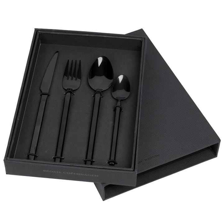 Tvis bestickset 4 delar - Titanium black - Broste Copenhagen