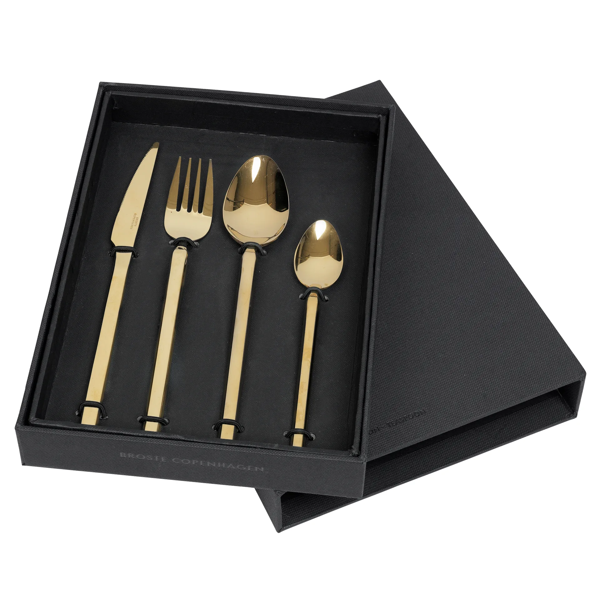 Tvis bestickset 4 delar, Titanium rose gold Broste Copenhagen