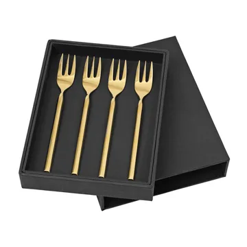 Tvis gaffel 4-pack - guld - Broste Copenhagen