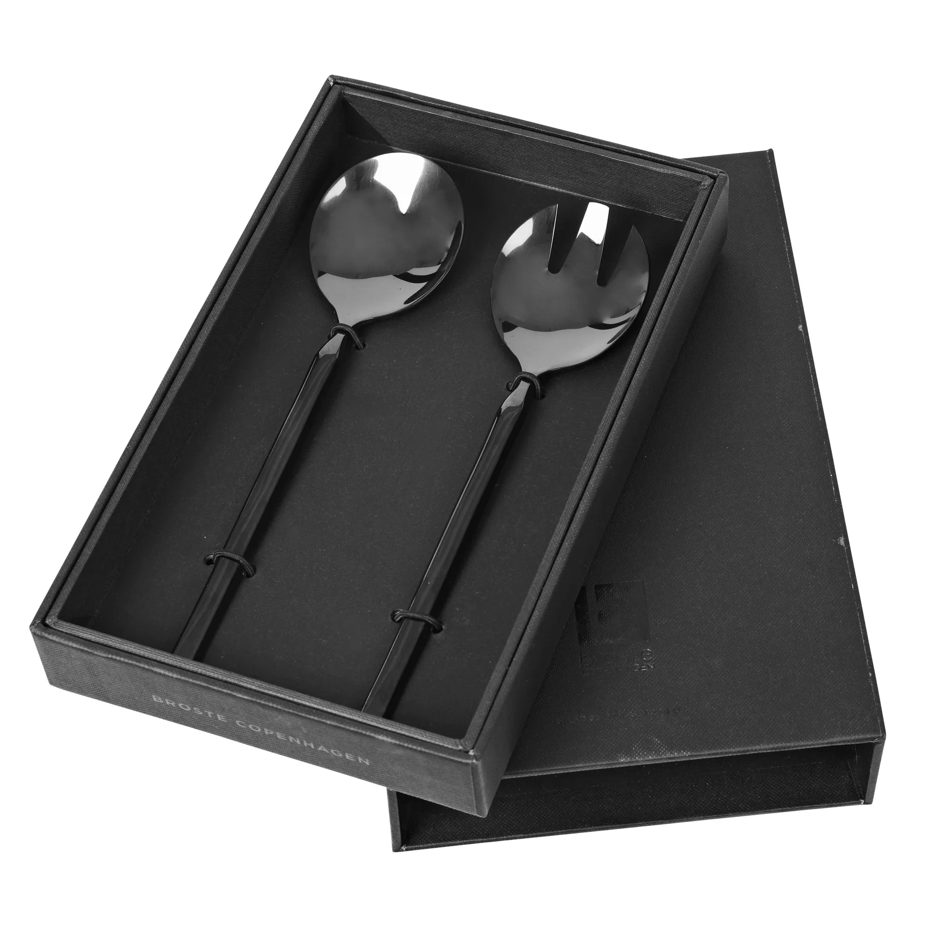 Tvis salladsbestick set, svart Broste Copenhagen