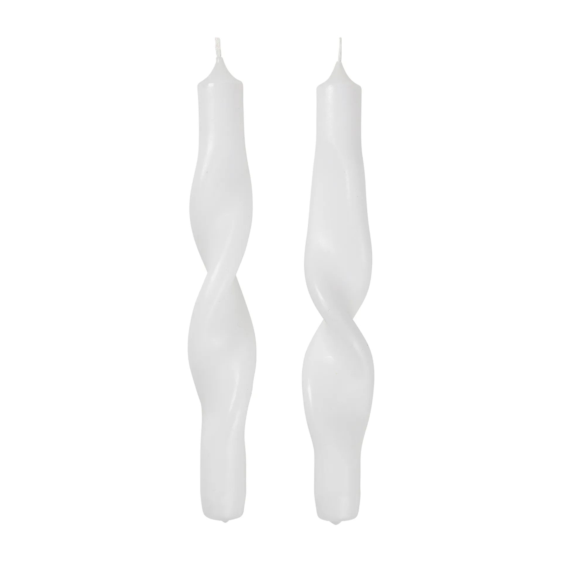 Twist twisted candles skruvade ljus 23 cm 2-pack, Pure white Broste Copenhagen