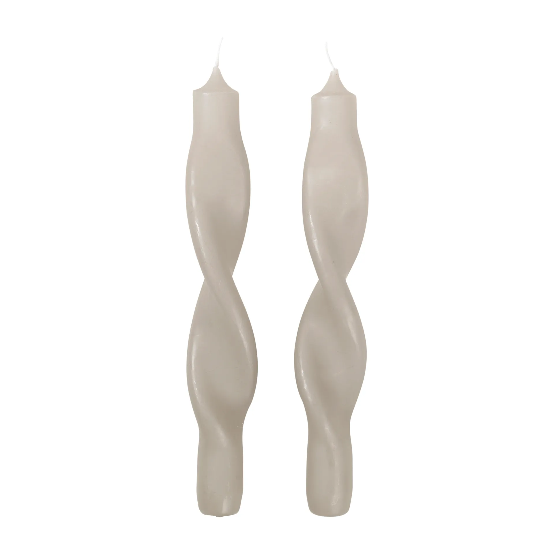 Twist twisted candles skruvade ljus 23 cm 2-pack, Rainy day Broste Copenhagen