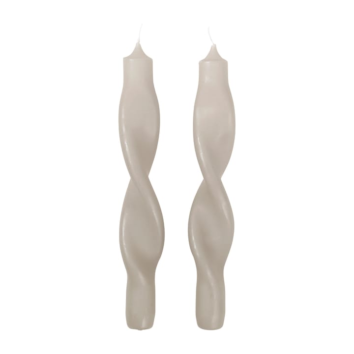 Twist twisted candles skruvade ljus 23 cm 2-pack - Rainy day - Broste Copenhagen