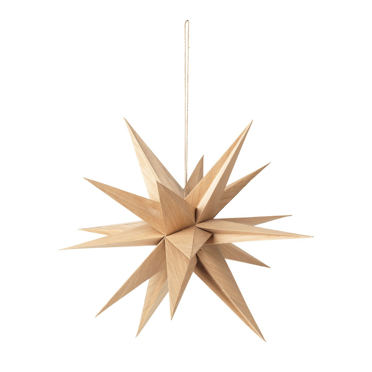 Broste Copenhagen Venus trästjärna 55 cm Natural | Skandinavisk Design | Juldekorationer & Julpynt | Beige