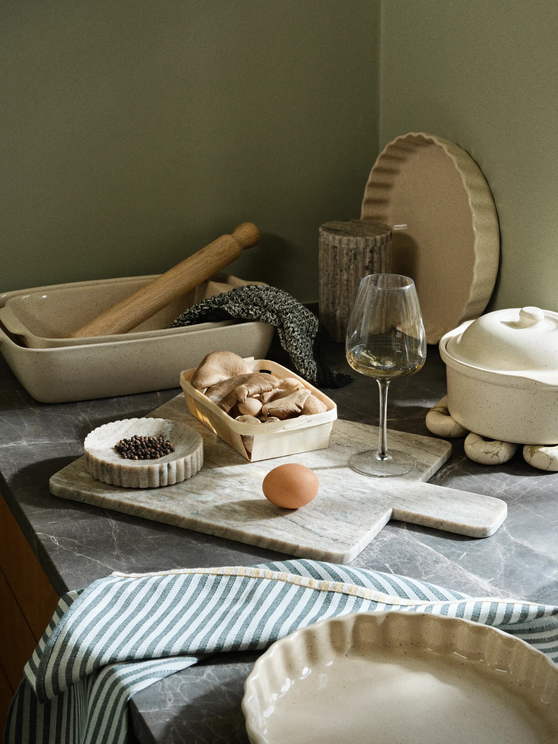 Vig pajform Ø29 cm, Beige Broste Copenhagen