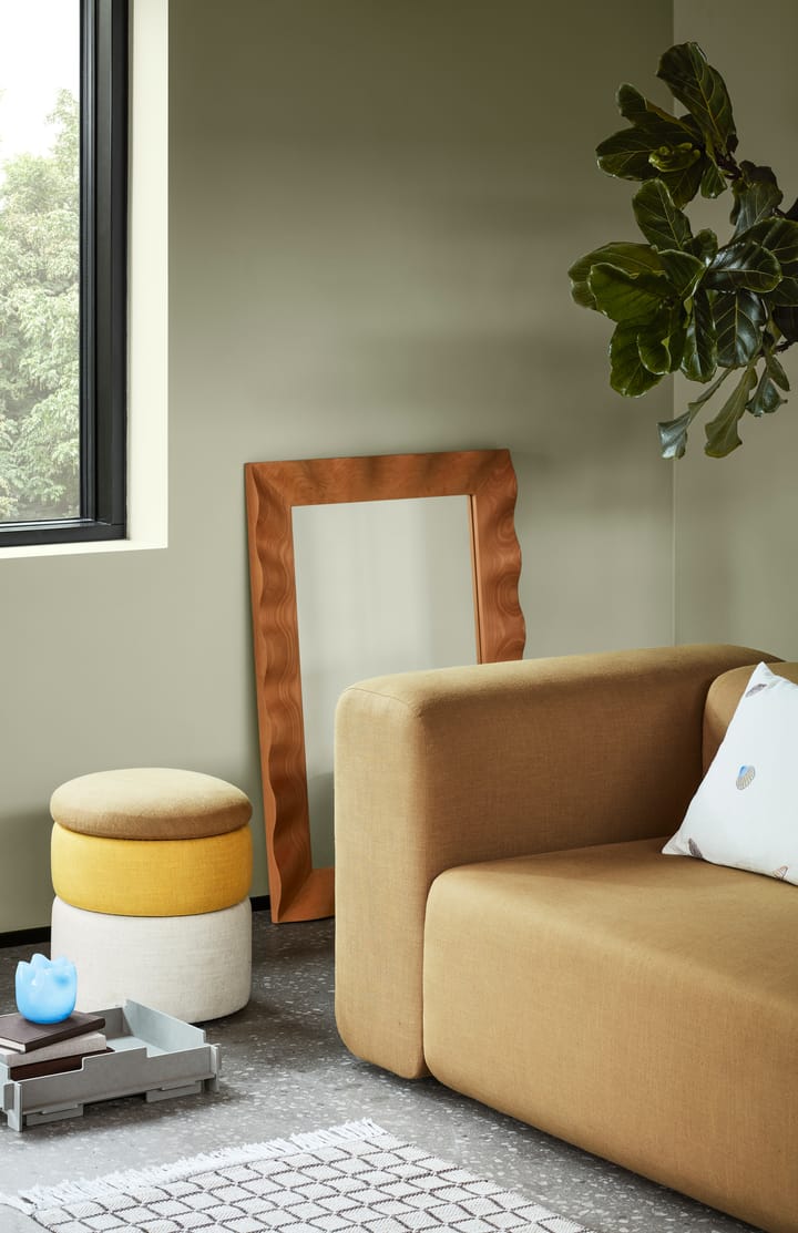Wavy spegel 70x100 cm, Natural brown Broste Copenhagen