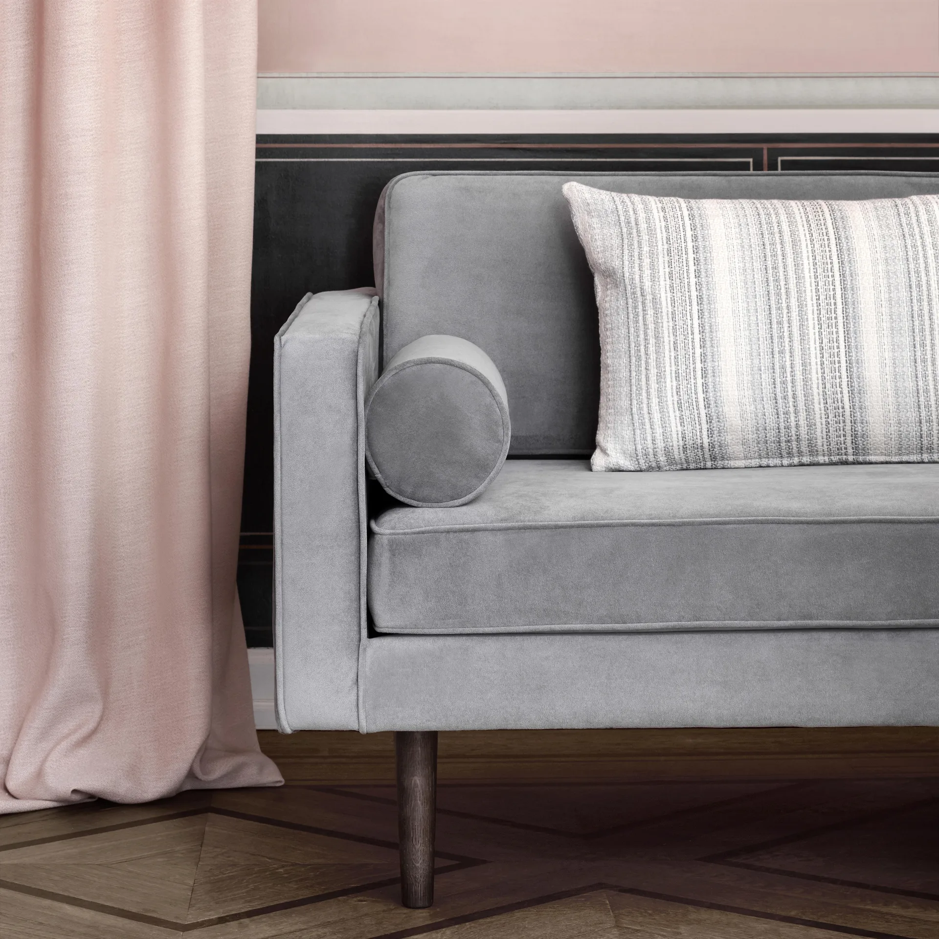 Wind soffa, Drizzle (grå), 2-sits Broste Copenhagen