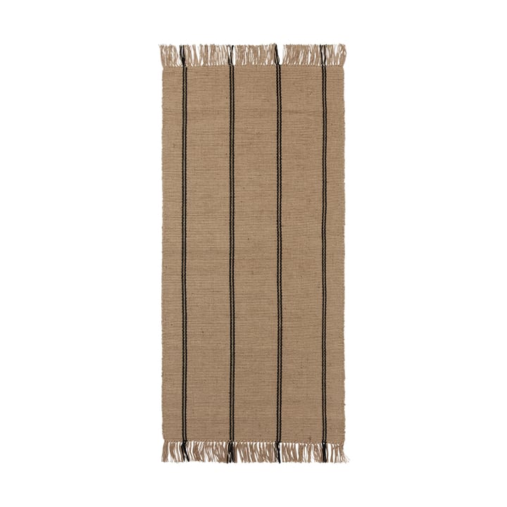 Yuki gångmatta - Black-natural, 70x140 cm - Broste Copenhagen
