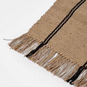 Yuki gångmatta - Black-natural, 70x140 cm - Broste Copenhagen