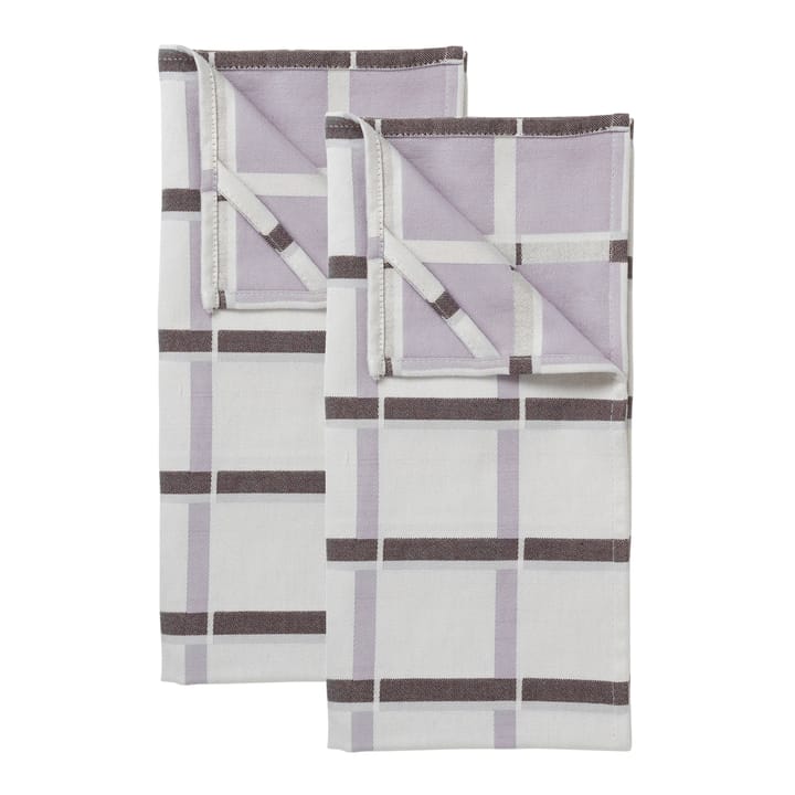 Zappa kökshandduk 2-pack, Rainy day-orchid hush-puce Broste Copenhagen