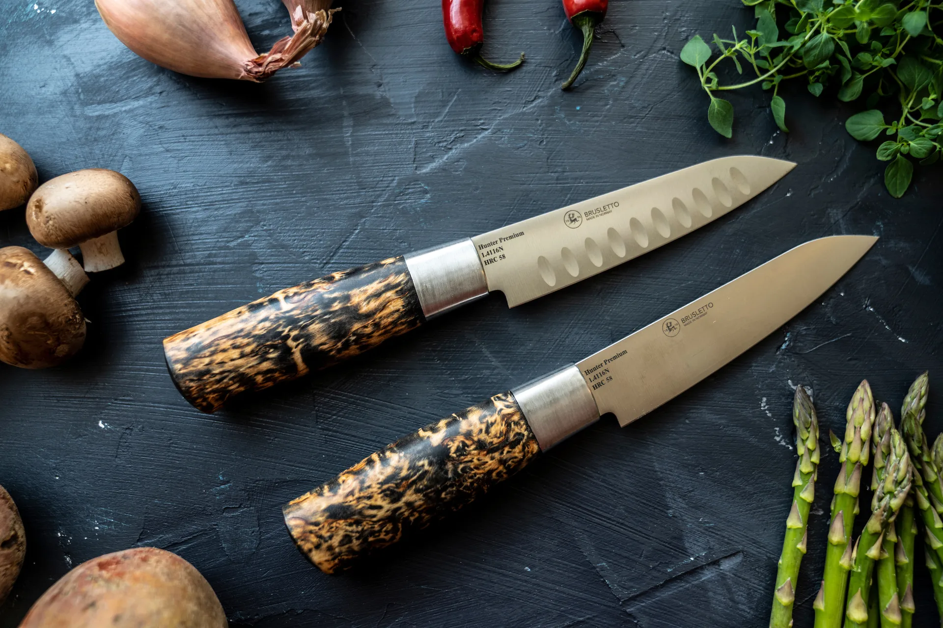 Hunter Premium Chef mini grönsakskniv, 25,5 cm Brusletto