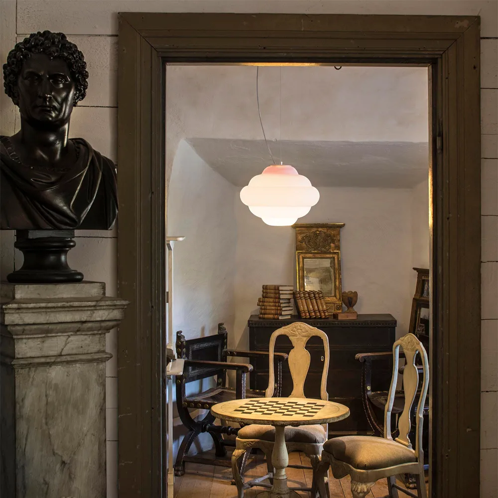 Cloud pendel, vit, opalglas utan färgfilter Bsweden