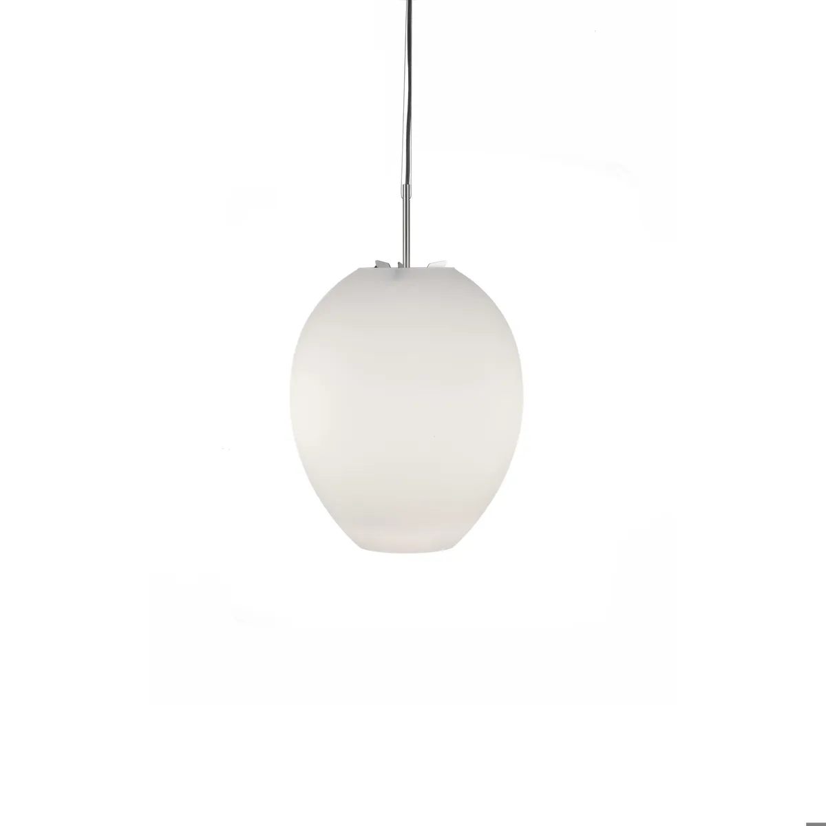 Bsweden Egg pendel vit/rostfritt stål, opalglas