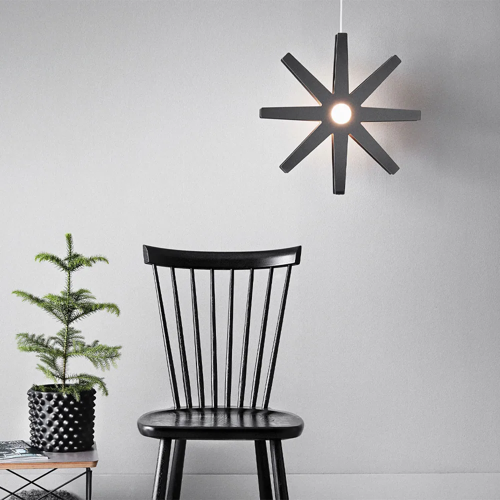 Fling 78 adventsstjärna, röd, röd sladd Bsweden