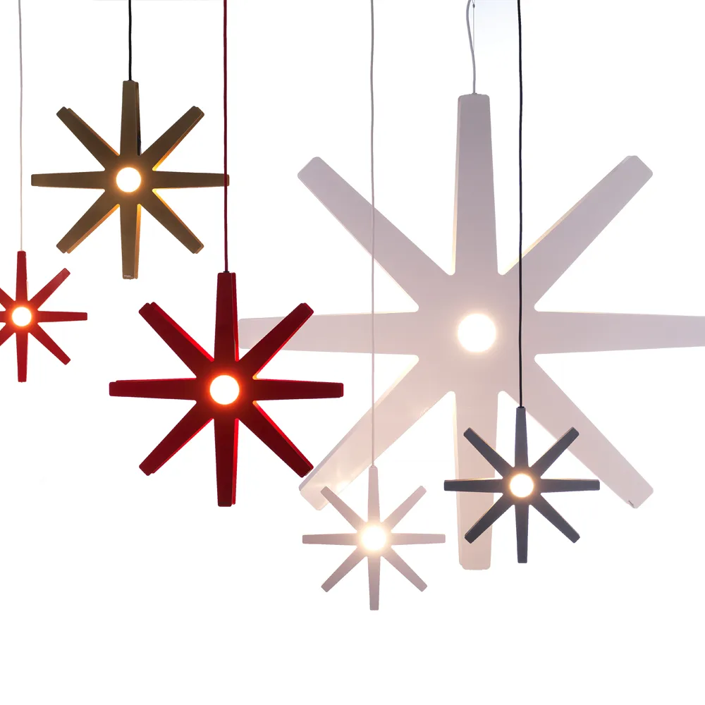 Fling 78 adventsstjärna, röd, röd sladd Bsweden