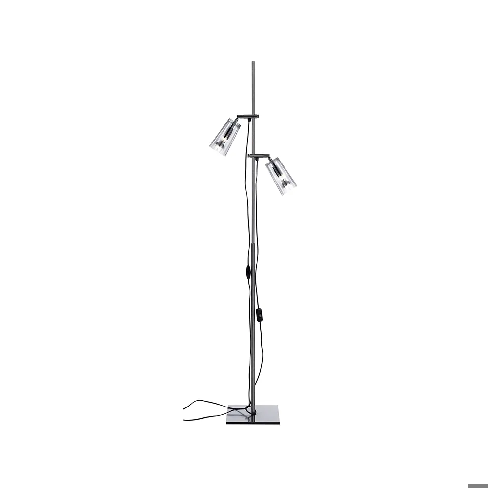 Bsweden Manhattan 16 golvlampa glas klar, frostade vertikala band