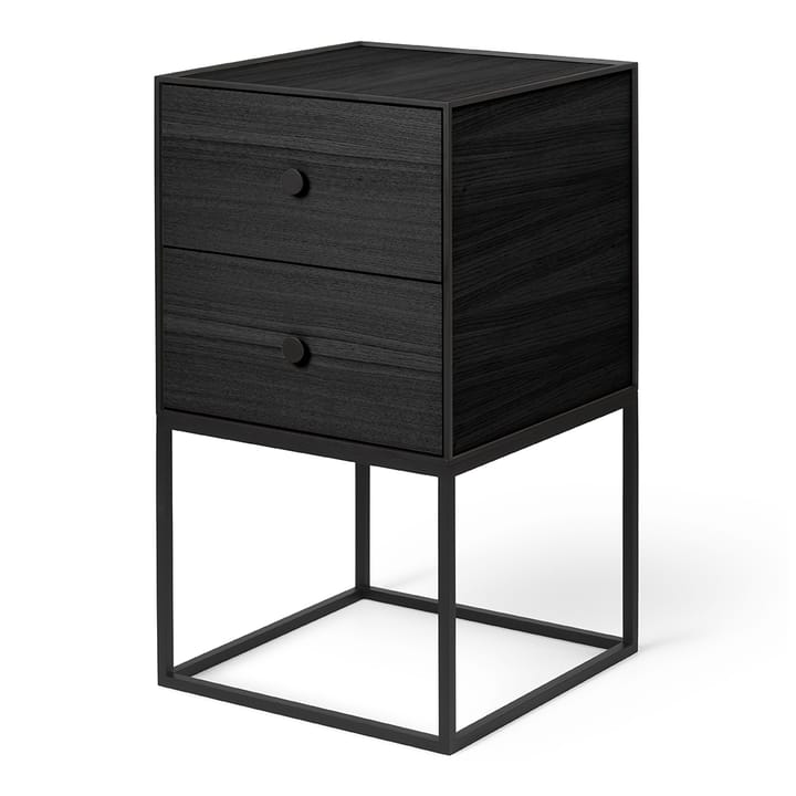 Frame 35 sidobord med två lådor - Svartbetsad ask - By Lassen
