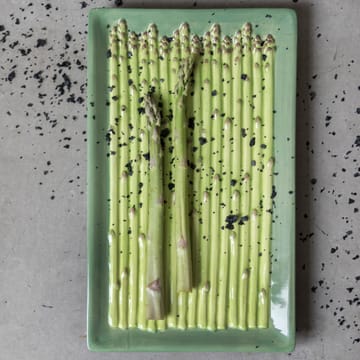 Asparagus tallrik 28 x 17 cm - Grön - By On