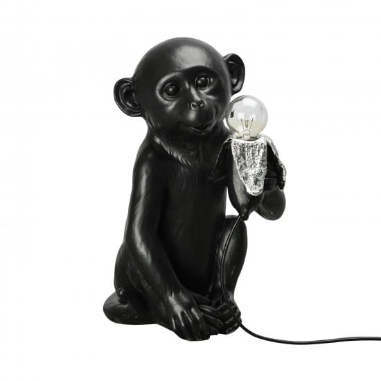 Banana Monkey bordslampa - Svart - By On